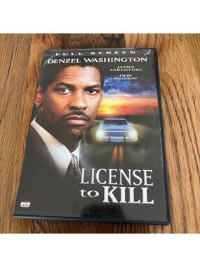License to Kill (1984) (DVD, 1984) Tested Working Denzel Washington